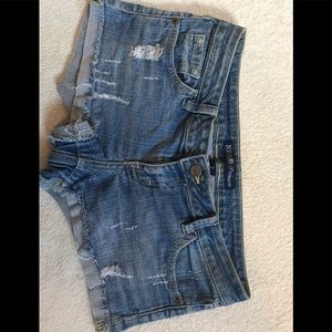 Distressed Jean Shorts